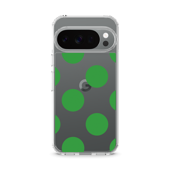 Slim Protection Case［ Simple Dot - Green ］