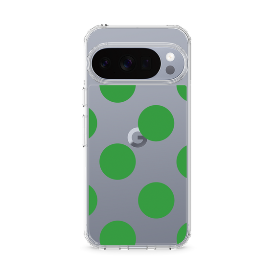 Slim Protection Case［ Simple Dot - Green ］