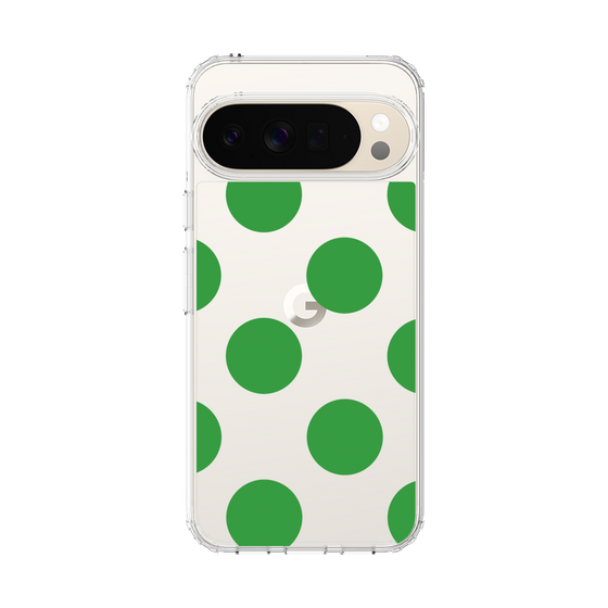Slim Protection Case［ Simple Dot - Green ］