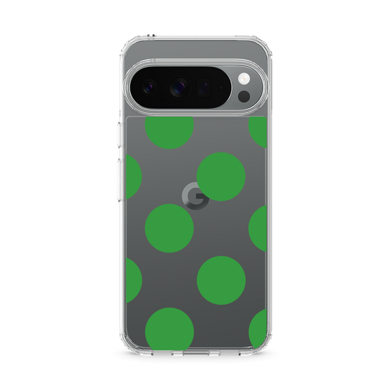 Slim Protection Case［ Simple Dot - Green ］