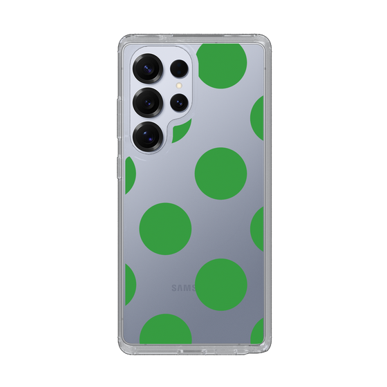 Slim Protection Case［ Simple Dot - Green ］
