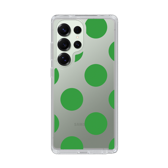 Slim Protection Case［ Simple Dot - Green ］
