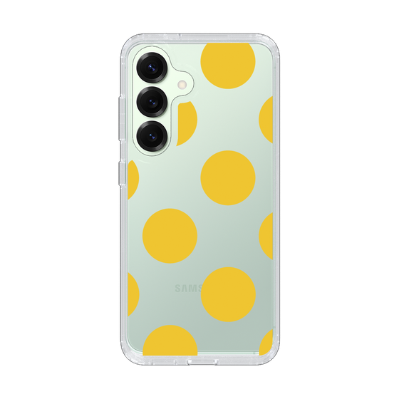 Slim Protection Case［ Simple Dot - Yellow ］