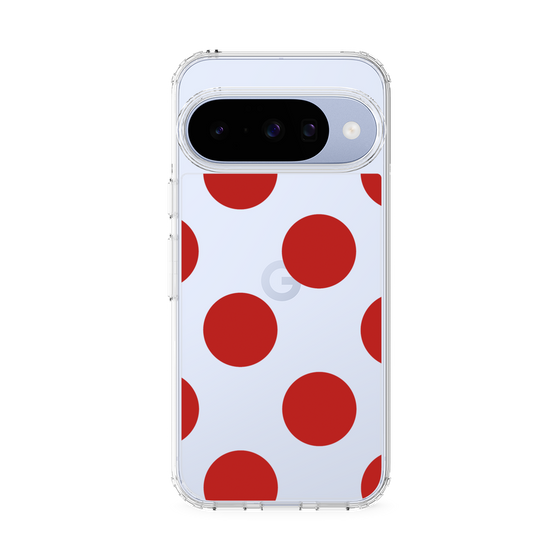 Slim Protection Case［ Simple Dot - Red ］