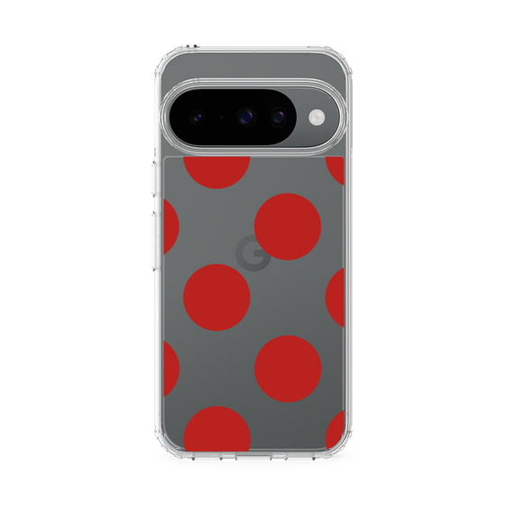 Slim Protection Case［ Simple Dot - Red ］
