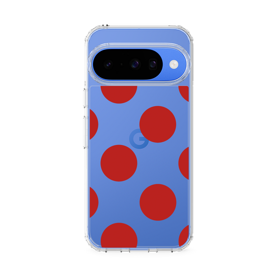 Slim Protection Case［ Simple Dot - Red ］