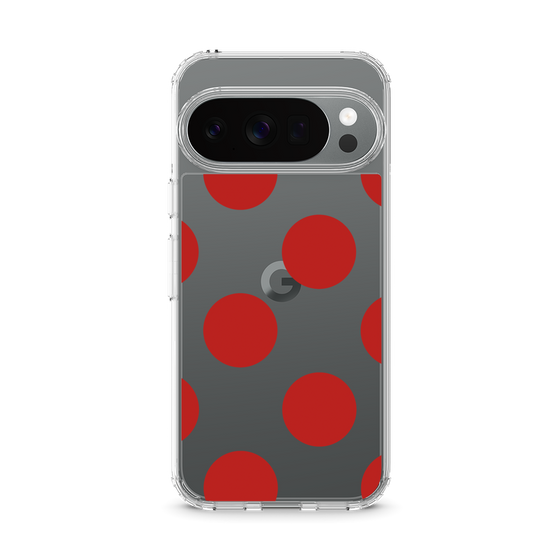 Slim Protection Case［ Simple Dot - Red ］
