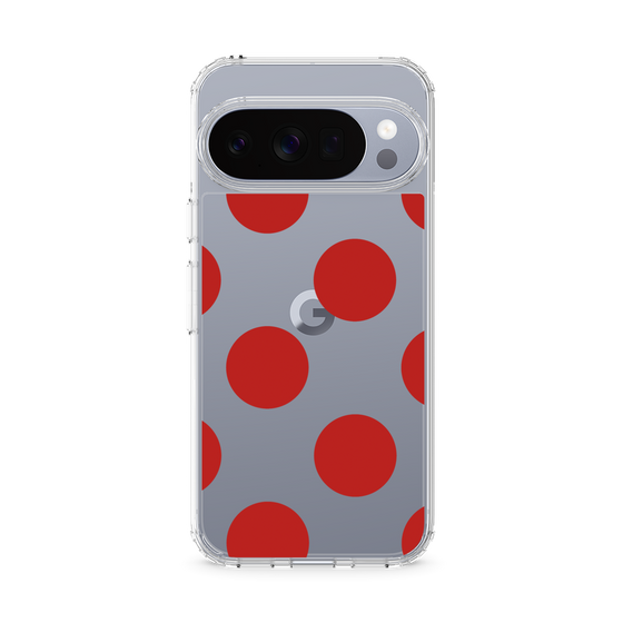 Slim Protection Case［ Simple Dot - Red ］