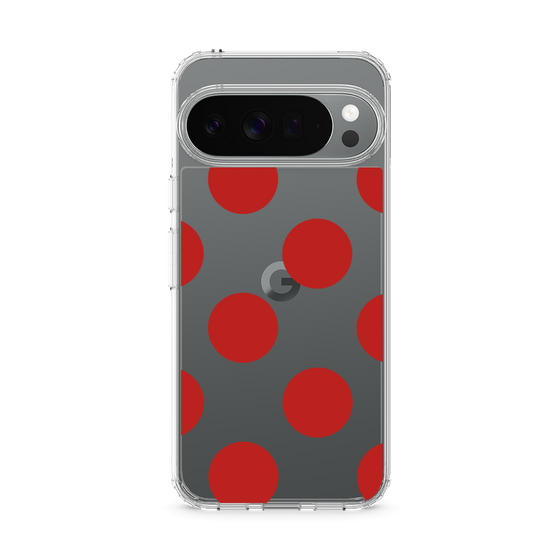 Slim Protection Case［ Simple Dot - Red ］