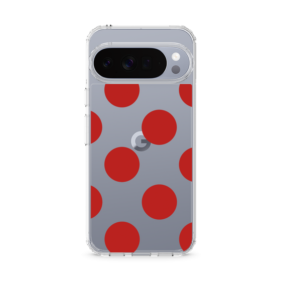 Slim Protection Case［ Simple Dot - Red ］