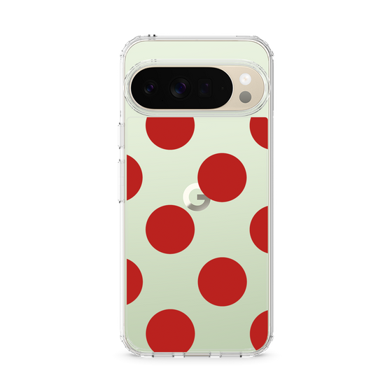 Slim Protection Case［ Simple Dot - Red ］