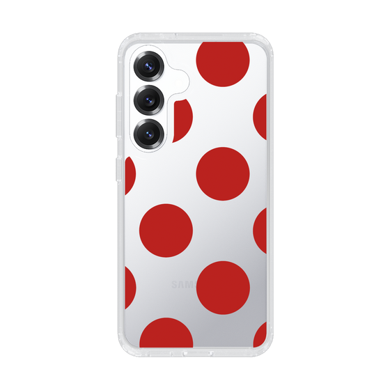 Slim Protection Case［ Simple Dot - Red ］