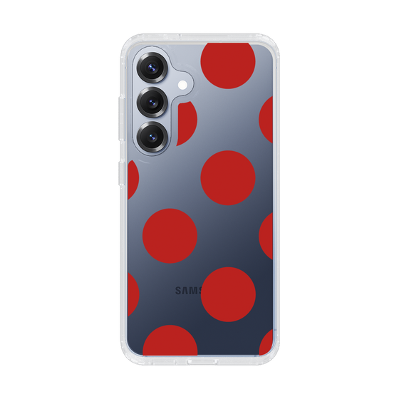 Slim Protection Case［ Simple Dot - Red ］