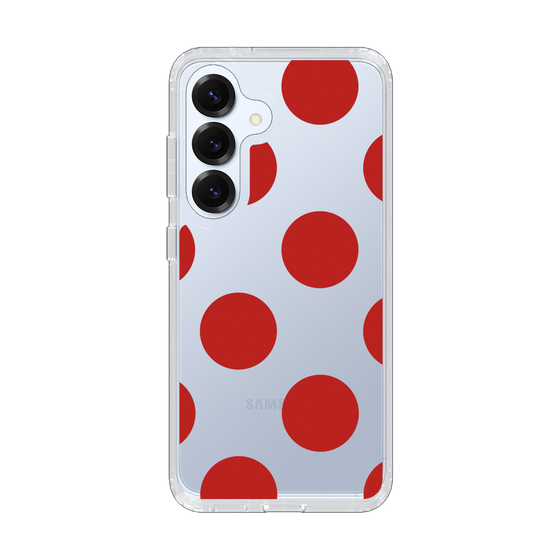 Slim Protection Case［ Simple Dot - Red ］