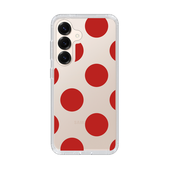 Slim Protection Case［ Simple Dot - Red ］