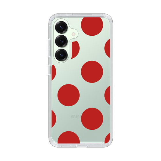 Slim Protection Case［ Simple Dot - Red ］