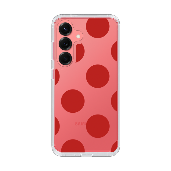 Slim Protection Case［ Simple Dot - Red ］