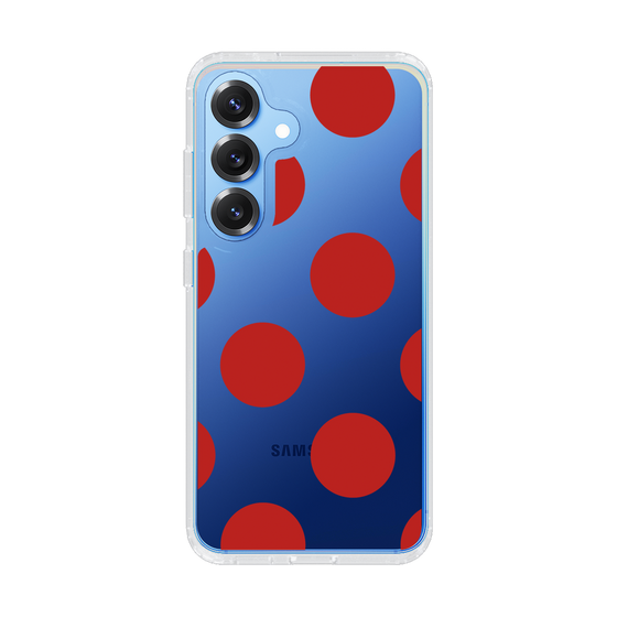Slim Protection Case［ Simple Dot - Red ］