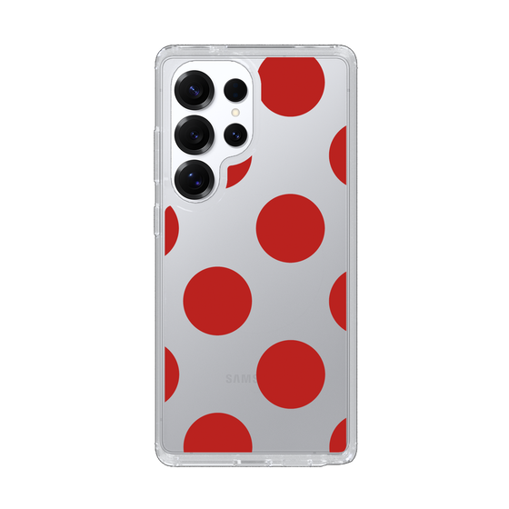 Slim Protection Case［ Simple Dot - Red ］