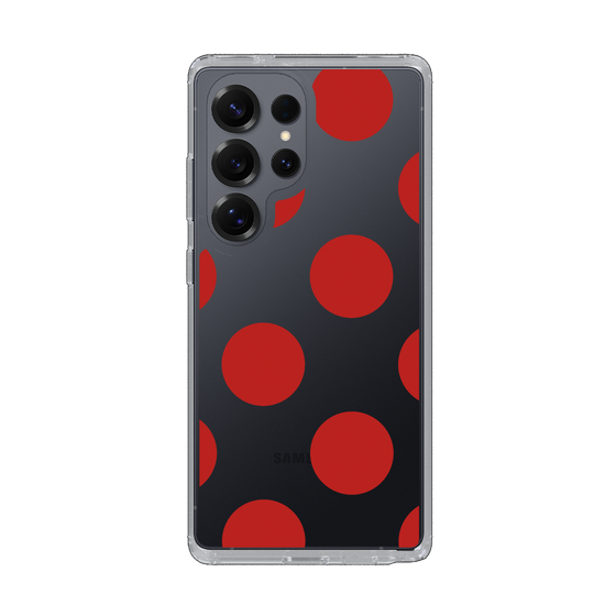 Slim Protection Case［ Simple Dot - Red ］