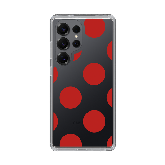 Slim Protection Case［ Simple Dot - Red ］