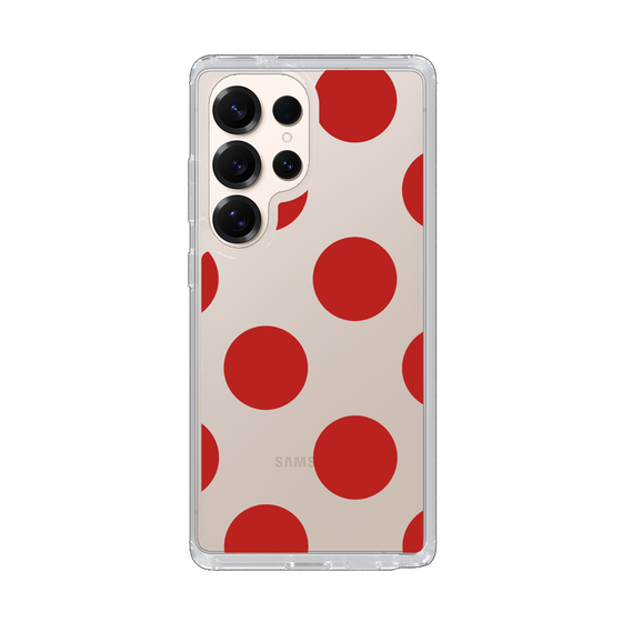 Slim Protection Case［ Simple Dot - Red ］