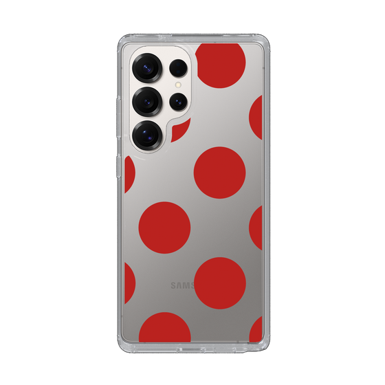 Slim Protection Case［ Simple Dot - Red ］