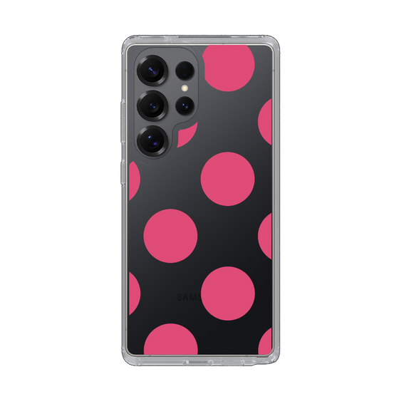 Slim Protection Case［ Simple Dot - Pink ］