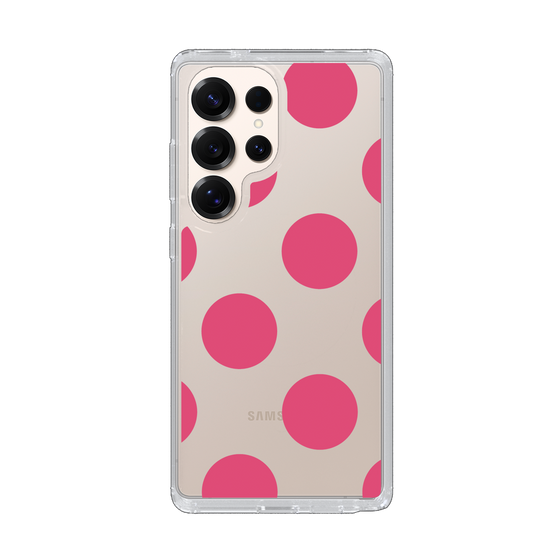 Slim Protection Case［ Simple Dot - Pink ］
