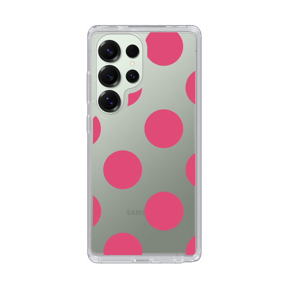 Slim Protection Case［ Simple Dot - Pink ］
