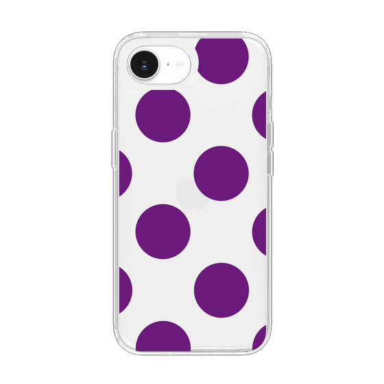 Slim Protection Case［ Simple Dot - Purple ］