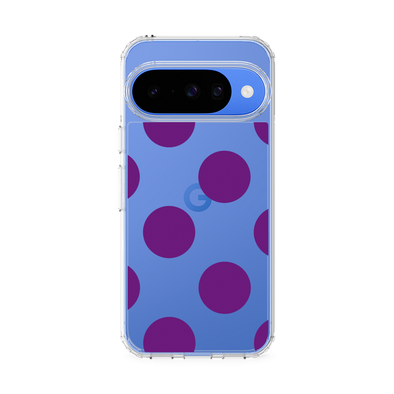 Slim Protection Case［ Simple Dot - Purple ］