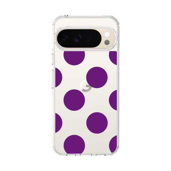 Slim Protection Case［ Simple Dot - Purple ］