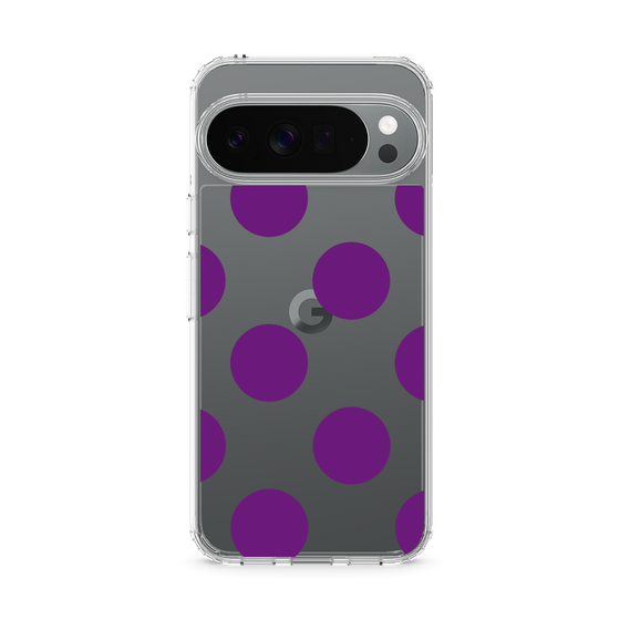 Slim Protection Case［ Simple Dot - Purple ］