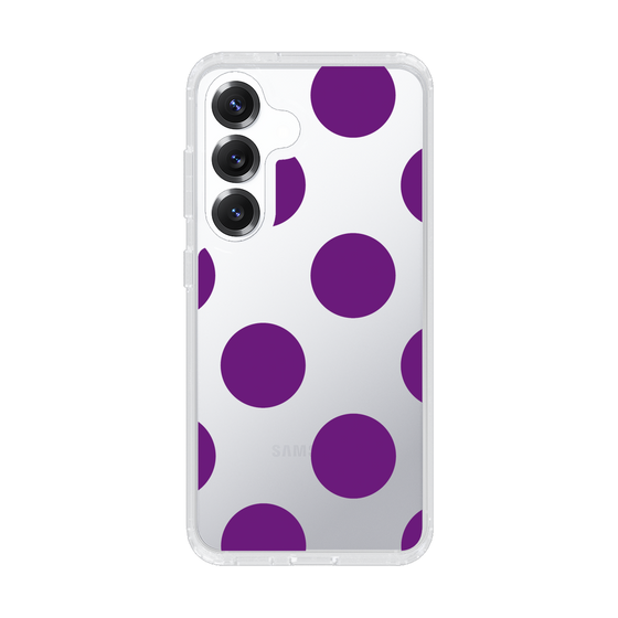 Slim Protection Case［ Simple Dot - Purple ］