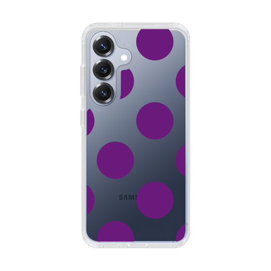 Slim Protection Case［ Simple Dot - Purple ］