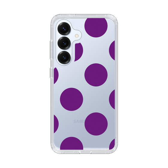 Slim Protection Case［ Simple Dot - Purple ］
