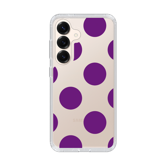 Slim Protection Case［ Simple Dot - Purple ］