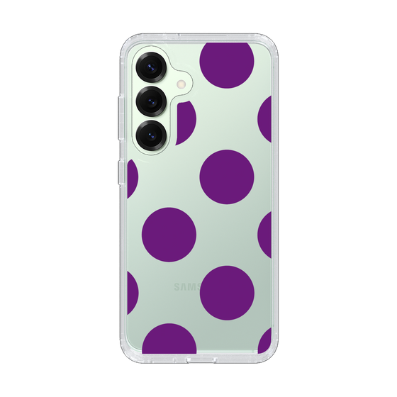 Slim Protection Case［ Simple Dot - Purple ］