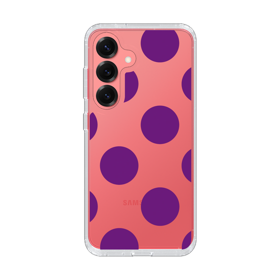 Slim Protection Case［ Simple Dot - Purple ］