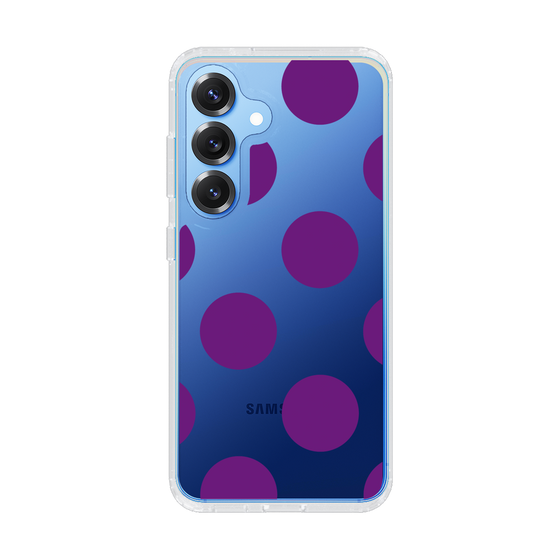Slim Protection Case［ Simple Dot - Purple ］