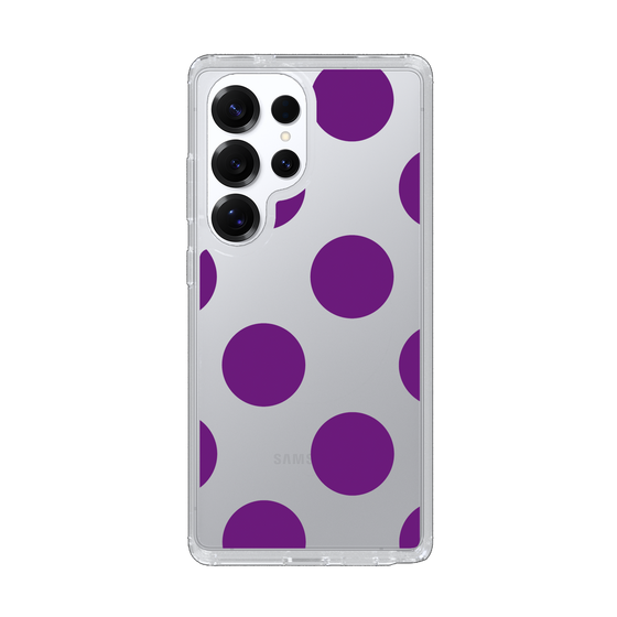 Slim Protection Case［ Simple Dot - Purple ］
