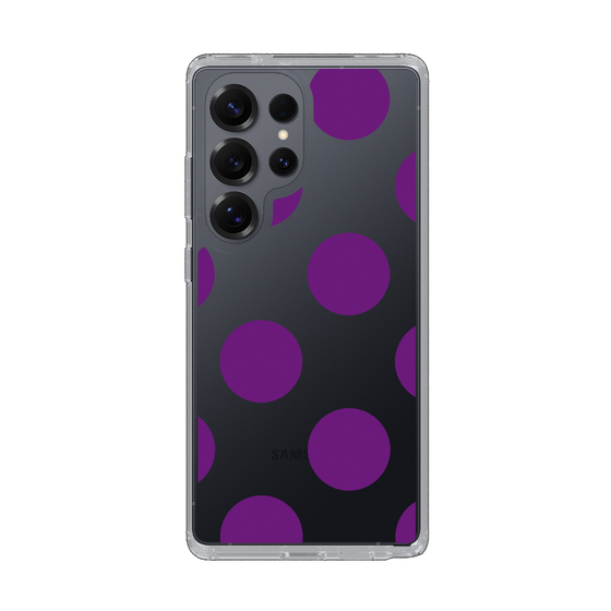 Slim Protection Case［ Simple Dot - Purple ］