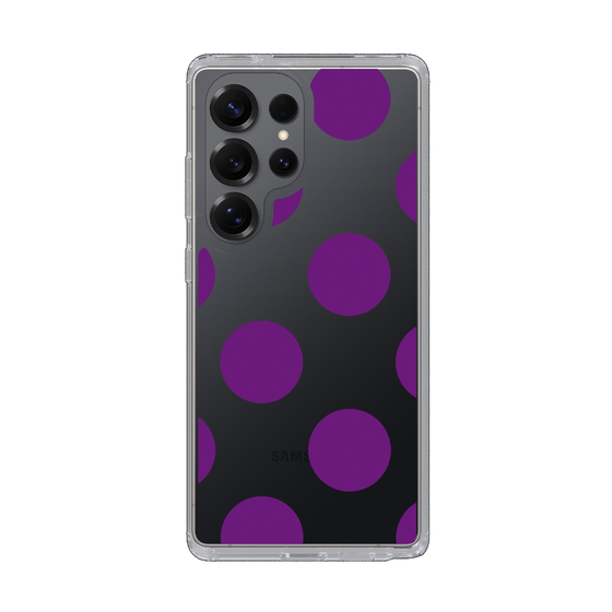 Slim Protection Case［ Simple Dot - Purple ］