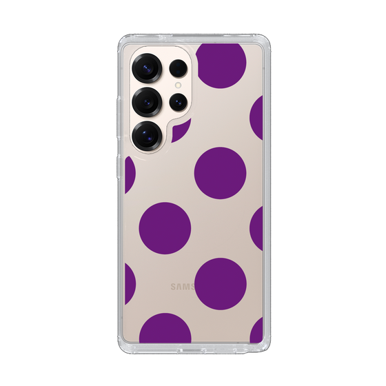 Slim Protection Case［ Simple Dot - Purple ］