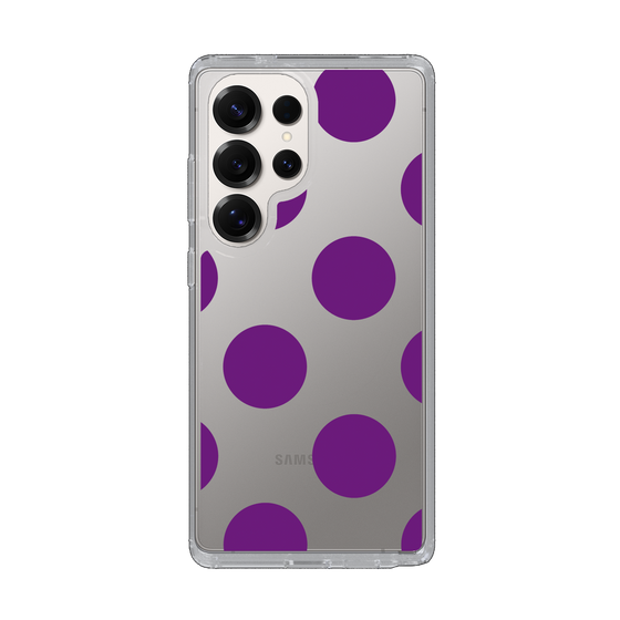 Slim Protection Case［ Simple Dot - Purple ］