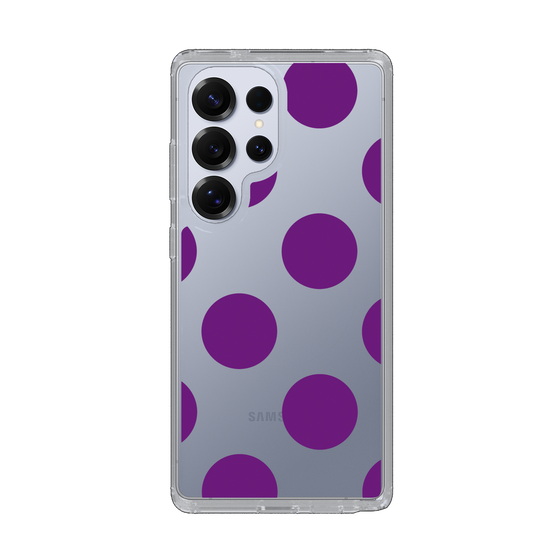 Slim Protection Case［ Simple Dot - Purple ］
