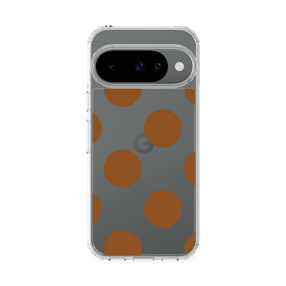 Slim Protection Case［ Simple Dot - Brown ］