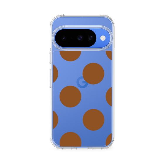 Slim Protection Case［ Simple Dot - Brown ］