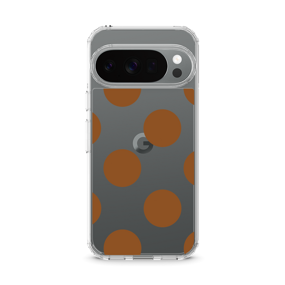 Slim Protection Case［ Simple Dot - Brown ］